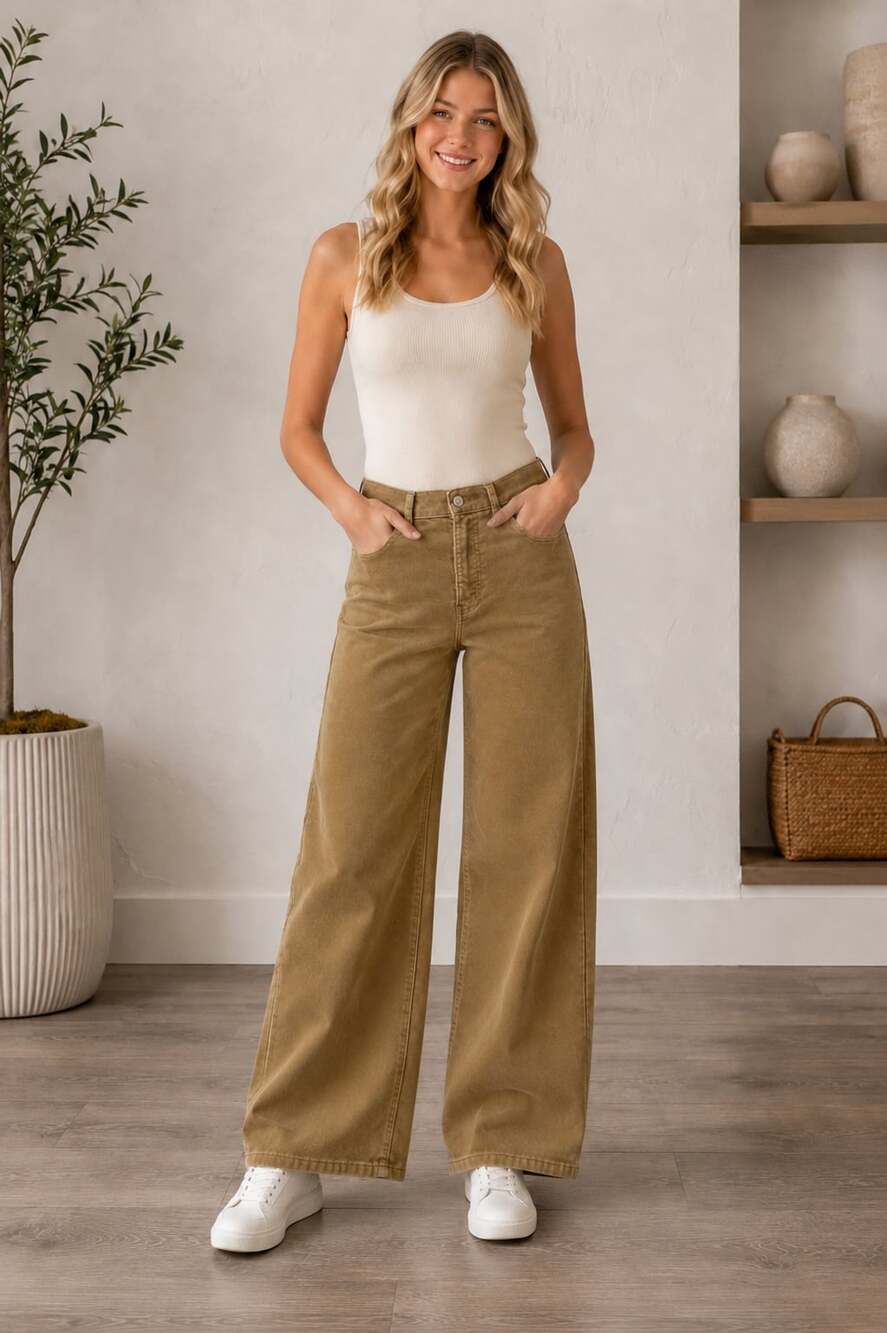 Levi’s Ribcage Straight Ankle Corduroy Pants Tan High Rise Size 28 Women’s